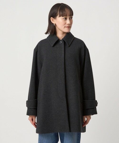green label relaxing / グリーンレーベル リラクシング ステンカラーコート | ［size SHORT/TALLあり］SENTDALE WOOL ミドル コート | 詳細5
