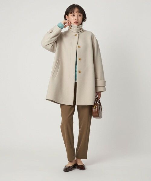 green label relaxing / グリーンレーベル リラクシング ステンカラーコート | ［size SHORT/TALLあり］SENTDALE WOOL ミドル コート | 詳細16