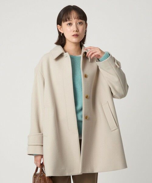 green label relaxing / グリーンレーベル リラクシング ステンカラーコート | ［size SHORT/TALLあり］SENTDALE WOOL ミドル コート | 詳細18
