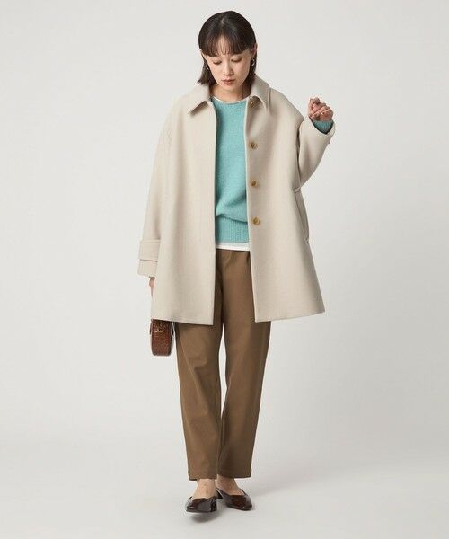 green label relaxing / グリーンレーベル リラクシング ステンカラーコート | ［size SHORT/TALLあり］SENTDALE WOOL ミドル コート | 詳細19