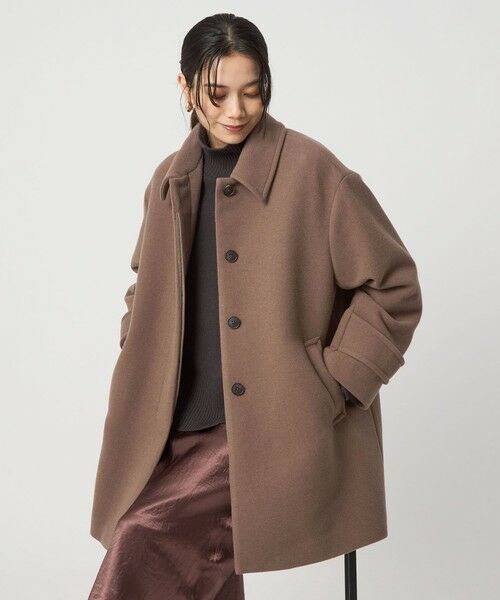 green label relaxing / グリーンレーベル リラクシング ステンカラーコート | ［size SHORT/TALLあり］SENTDALE WOOL ミドル コート | 詳細26