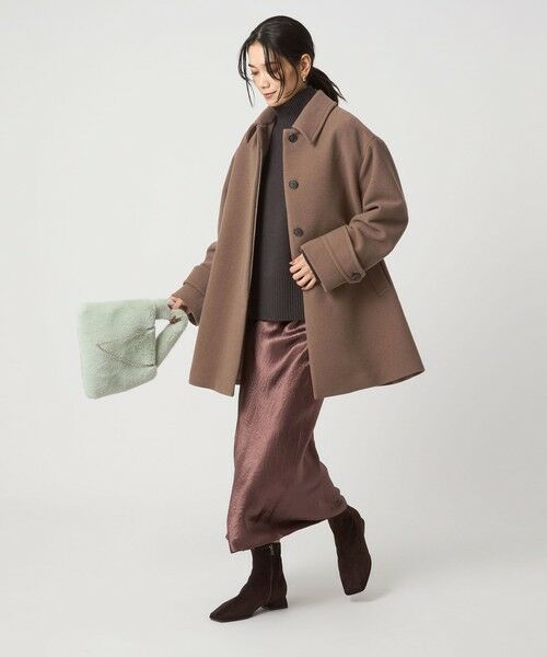 green label relaxing / グリーンレーベル リラクシング ステンカラーコート | ［size SHORT/TALLあり］SENTDALE WOOL ミドル コート | 詳細27