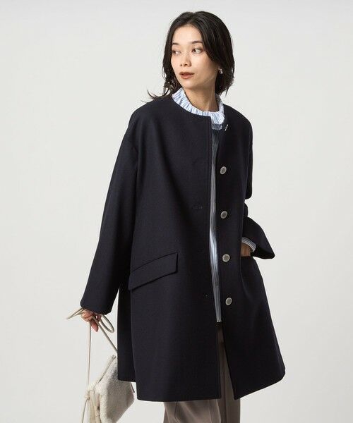 green label relaxing / グリーンレーベル リラクシング その他アウター | 【別注】＜Traditional Weatherwear＞LINTON ノーカラー コート | 詳細11