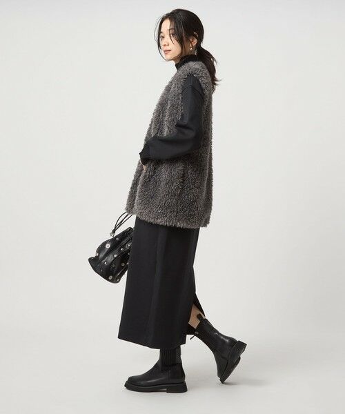 green label relaxing / グリーンレーベル リラクシング ロング・マキシ丈ワンピース | ダンボール ハイネック ワンピース | 詳細2