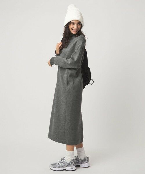 green label relaxing / グリーンレーベル リラクシング ロング・マキシ丈ワンピース | ダンボール ハイネック ワンピース | 詳細5