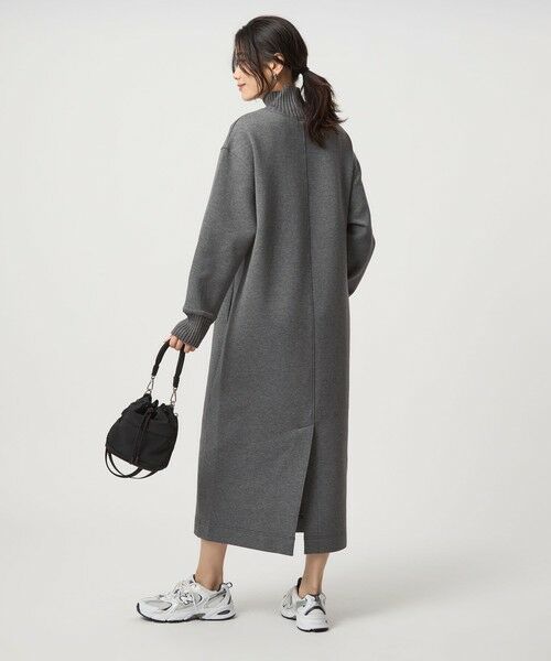 green label relaxing / グリーンレーベル リラクシング ロング・マキシ丈ワンピース | ダンボール ハイネック ワンピース | 詳細8