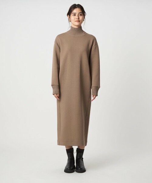 green label relaxing / グリーンレーベル リラクシング ロング・マキシ丈ワンピース | ダンボール ハイネック ワンピース | 詳細15