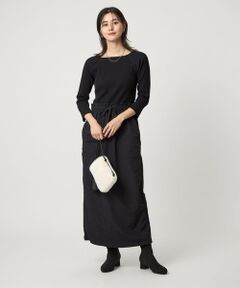 green label relaxing / グリーンレーベル リラクシング ロング・マキシ丈ワンピース | デコルテ カット ドッキング ワンピース