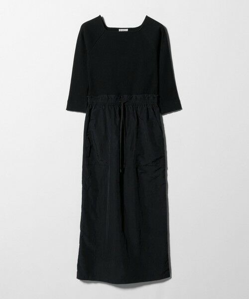 green label relaxing / グリーンレーベル リラクシング ロング・マキシ丈ワンピース | デコルテ カット ドッキング ワンピース | 詳細5