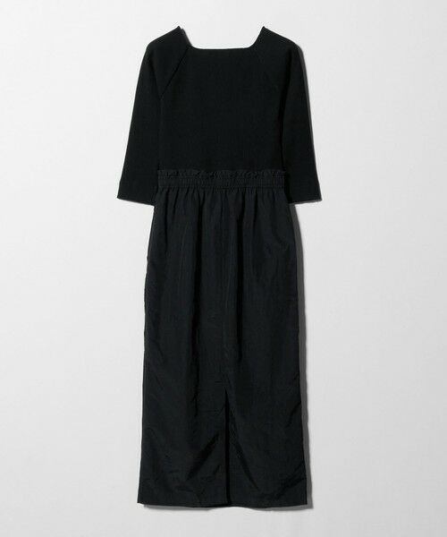 green label relaxing / グリーンレーベル リラクシング ロング・マキシ丈ワンピース | デコルテ カット ドッキング ワンピース | 詳細6