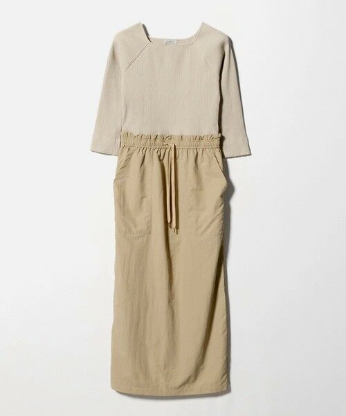 green label relaxing / グリーンレーベル リラクシング ロング・マキシ丈ワンピース | デコルテ カット ドッキング ワンピース | 詳細16