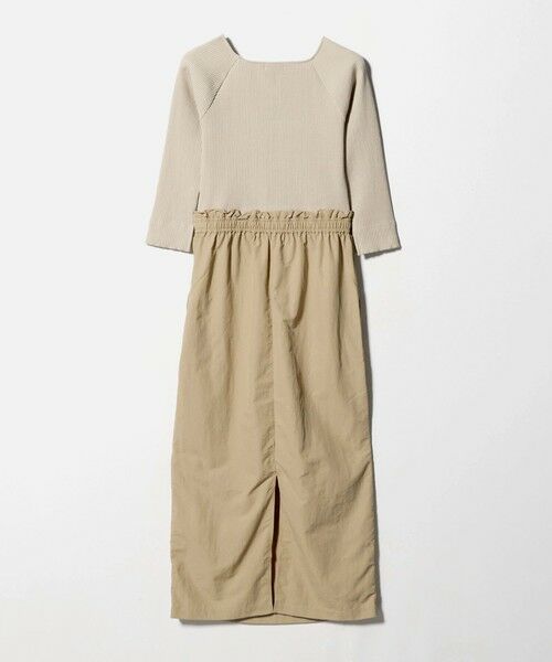 green label relaxing / グリーンレーベル リラクシング ロング・マキシ丈ワンピース | デコルテ カット ドッキング ワンピース | 詳細17