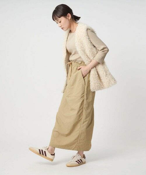 green label relaxing / グリーンレーベル リラクシング ロング・マキシ丈ワンピース | デコルテ カット ドッキング ワンピース | 詳細10