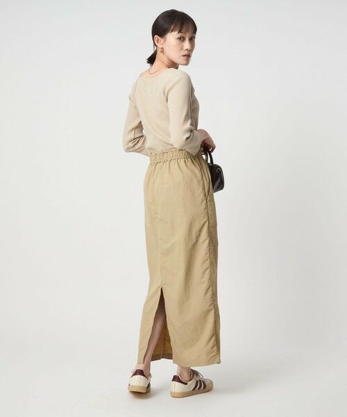 green label relaxing / グリーンレーベル リラクシング ロング・マキシ丈ワンピース | デコルテ カット ドッキング ワンピース | 詳細12