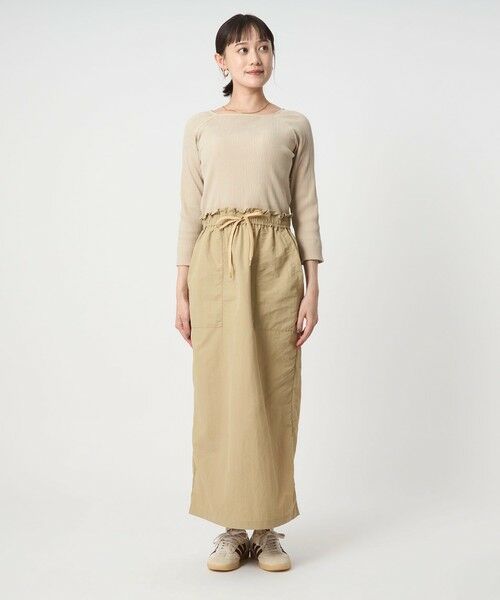 green label relaxing / グリーンレーベル リラクシング ロング・マキシ丈ワンピース | デコルテ カット ドッキング ワンピース | 詳細13