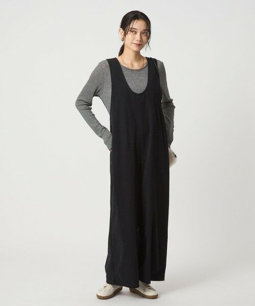 green label relaxing / グリーンレーベル リラクシング サロペット・オールインワン | オルマイ コール ジャージー オールインワン マシンウォッシャブル ストレッチ | 詳細1