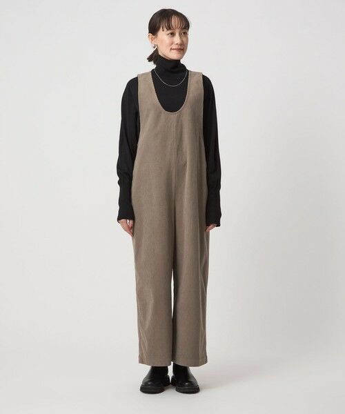 green label relaxing / グリーンレーベル リラクシング サロペット・オールインワン | オルマイ コール ジャージー オールインワン マシンウォッシャブル ストレッチ | 詳細15