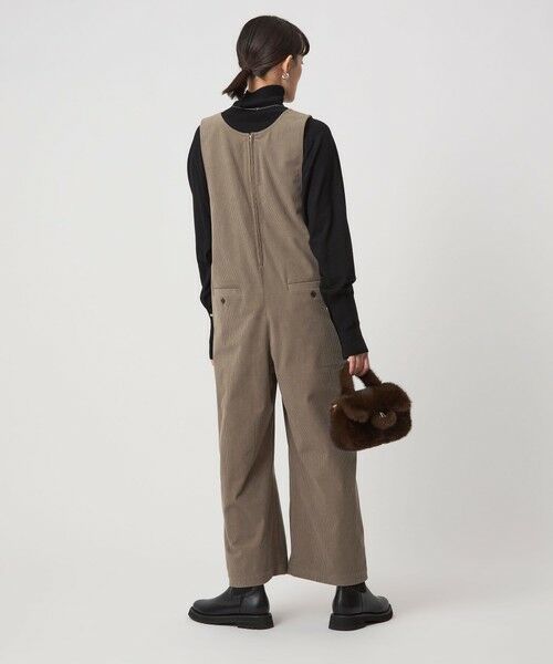 green label relaxing / グリーンレーベル リラクシング サロペット・オールインワン | オルマイ コール ジャージー オールインワン マシンウォッシャブル ストレッチ | 詳細13