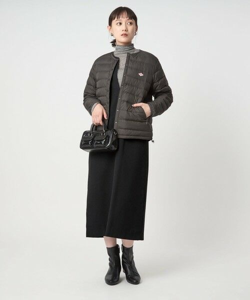 green label relaxing / グリーンレーベル リラクシング ロング・マキシ丈ワンピース | ［size SHORTあり］キーネック ジャンパースカート | 詳細20