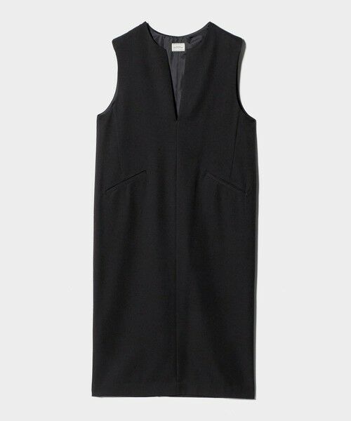 green label relaxing / グリーンレーベル リラクシング ロング・マキシ丈ワンピース | ［size SHORTあり］キーネック ジャンパースカート | 詳細21