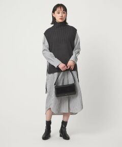 green label relaxing / グリーンレーベル リラクシング ロング・マキシ丈ワンピース | ニット ベスト × シャツ ワンピース セット