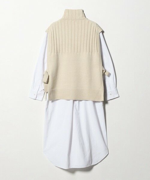 green label relaxing / グリーンレーベル リラクシング ロング・マキシ丈ワンピース | ニット ベスト × シャツ ワンピース セット | 詳細5