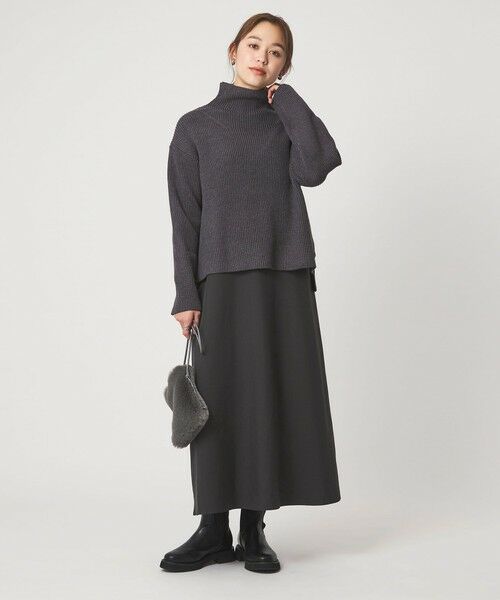 green label relaxing / グリーンレーベル リラクシング ロング・マキシ丈ワンピース | タートルネック ニット × キャミソールワンピース セット | 詳細2