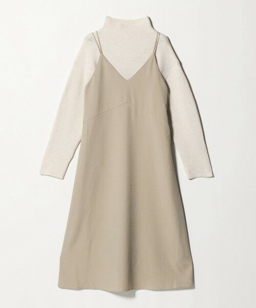 green label relaxing / グリーンレーベル リラクシング ロング・マキシ丈ワンピース | タートルネック ニット × キャミソールワンピース セット | 詳細11