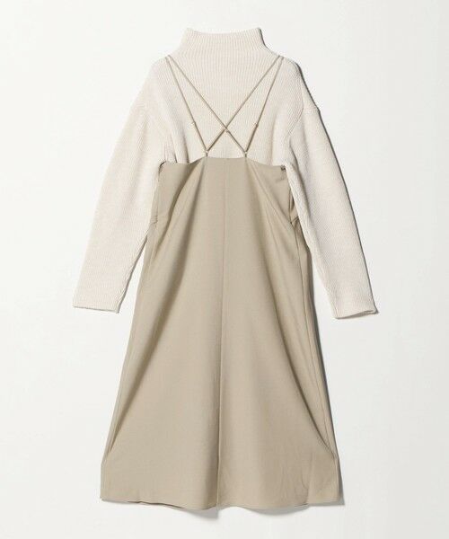 green label relaxing / グリーンレーベル リラクシング ロング・マキシ丈ワンピース | タートルネック ニット × キャミソールワンピース セット | 詳細12