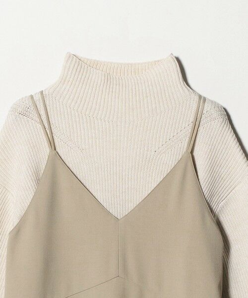 green label relaxing / グリーンレーベル リラクシング ロング・マキシ丈ワンピース | タートルネック ニット × キャミソールワンピース セット | 詳細13