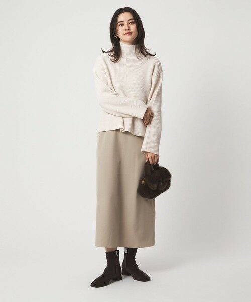 green label relaxing / グリーンレーベル リラクシング ロング・マキシ丈ワンピース | タートルネック ニット × キャミソールワンピース セット | 詳細6