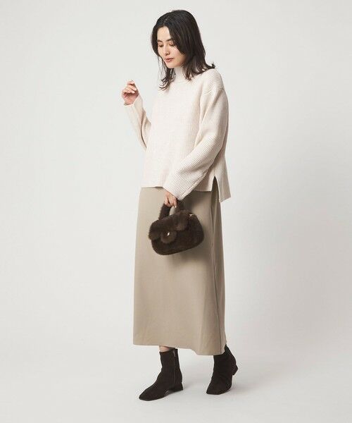 green label relaxing / グリーンレーベル リラクシング ロング・マキシ丈ワンピース | タートルネック ニット × キャミソールワンピース セット | 詳細7