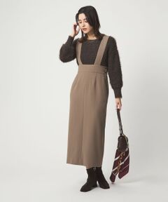 green label relaxing / グリーンレーベル リラクシング ロング・マキシ丈ワンピース | フェザー ニット プルオーバー × ジャンスパースカート セット
