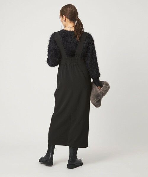 green label relaxing / グリーンレーベル リラクシング ロング・マキシ丈ワンピース | フェザー ニット プルオーバー × ジャンスパースカート セット | 詳細4