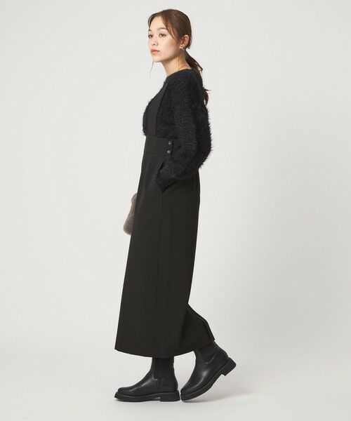 green label relaxing / グリーンレーベル リラクシング ロング・マキシ丈ワンピース | フェザー ニット プルオーバー × ジャンスパースカート セット | 詳細3