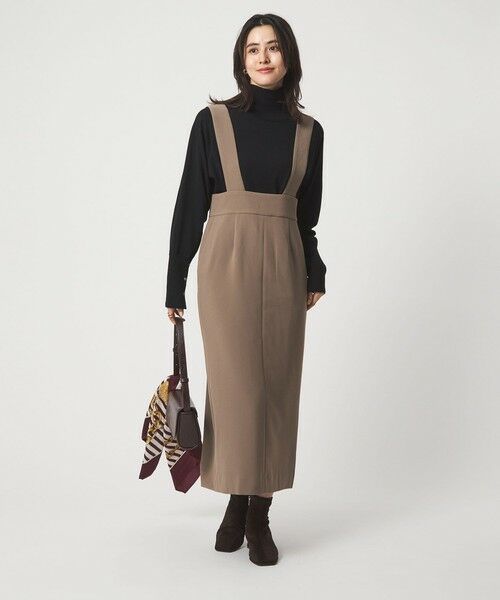 green label relaxing / グリーンレーベル リラクシング ロング・マキシ丈ワンピース | フェザー ニット プルオーバー × ジャンスパースカート セット | 詳細7