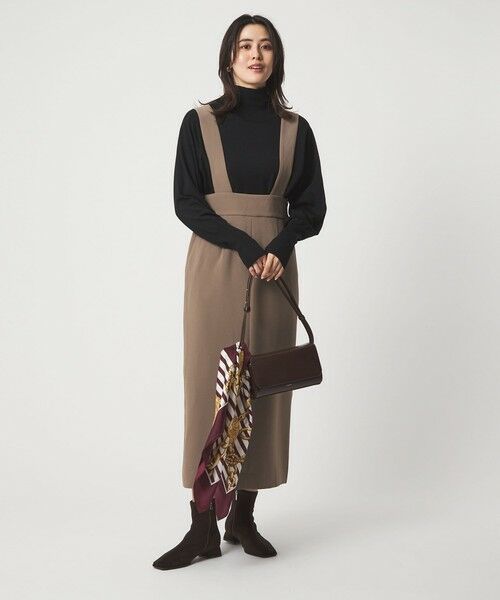 green label relaxing / グリーンレーベル リラクシング ロング・マキシ丈ワンピース | フェザー ニット プルオーバー × ジャンスパースカート セット | 詳細8