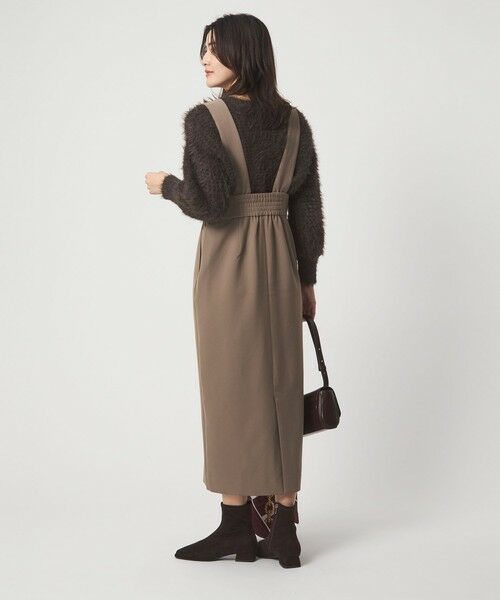 green label relaxing / グリーンレーベル リラクシング ロング・マキシ丈ワンピース | フェザー ニット プルオーバー × ジャンスパースカート セット | 詳細10