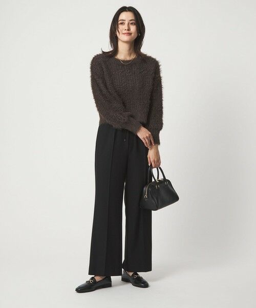 green label relaxing / グリーンレーベル リラクシング ロング・マキシ丈ワンピース | フェザー ニット プルオーバー × ジャンスパースカート セット | 詳細11