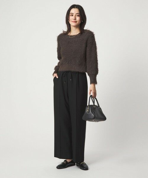 green label relaxing / グリーンレーベル リラクシング ロング・マキシ丈ワンピース | フェザー ニット プルオーバー × ジャンスパースカート セット | 詳細12