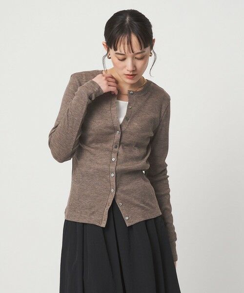 green label relaxing / グリーンレーベル リラクシング カーディガン・ボレロ | メランジ 2WAY カーディガン | 詳細11