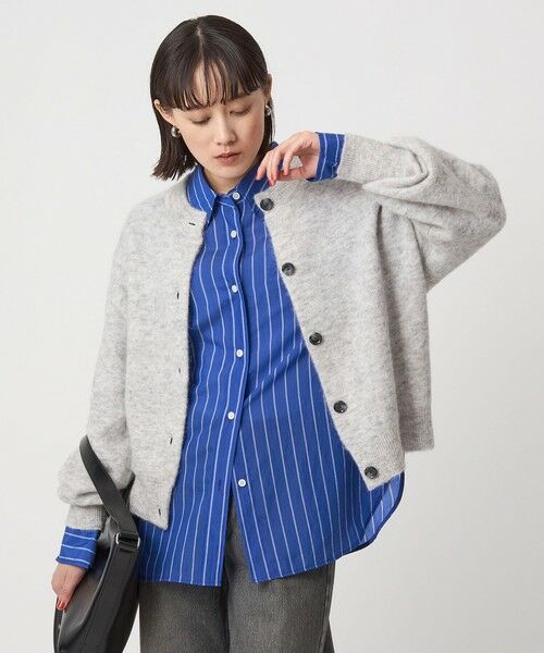 green label relaxing / グリーンレーベル リラクシング カーディガン・ボレロ | アルパカブレンド クルーネック カーディガン | 詳細7