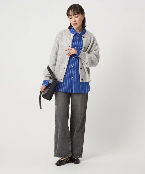 green label relaxing / グリーンレーベル リラクシング カーディガン・ボレロ | アルパカブレンド クルーネック カーディガン | 詳細8