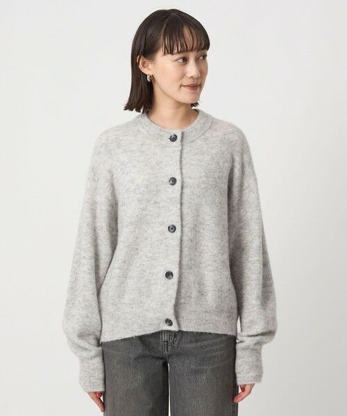 green label relaxing / グリーンレーベル リラクシング カーディガン・ボレロ | アルパカブレンド クルーネック カーディガン | 詳細10