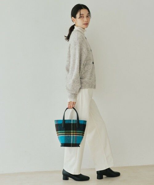 green label relaxing / グリーンレーベル リラクシング カーディガン・ボレロ | アルパカブレンド クルーネック カーディガン | 詳細3