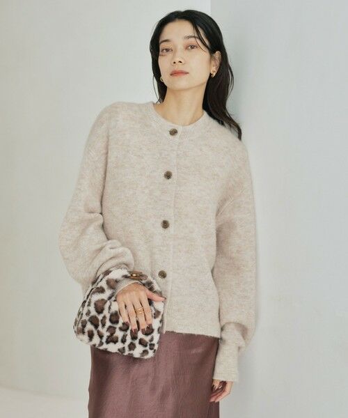 green label relaxing / グリーンレーベル リラクシング カーディガン・ボレロ | アルパカブレンド クルーネック カーディガン | 詳細14