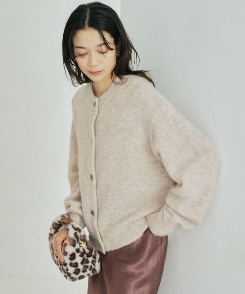 green label relaxing / グリーンレーベル リラクシング カーディガン・ボレロ | アルパカブレンド クルーネック カーディガン | 詳細15