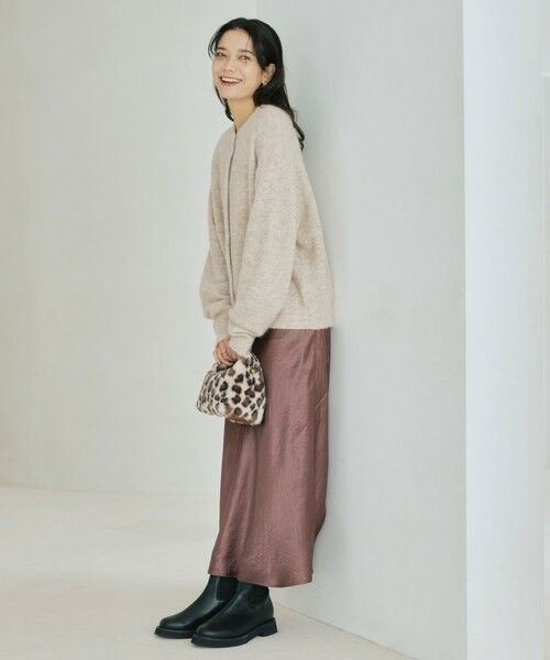 green label relaxing / グリーンレーベル リラクシング カーディガン・ボレロ | アルパカブレンド クルーネック カーディガン | 詳細16