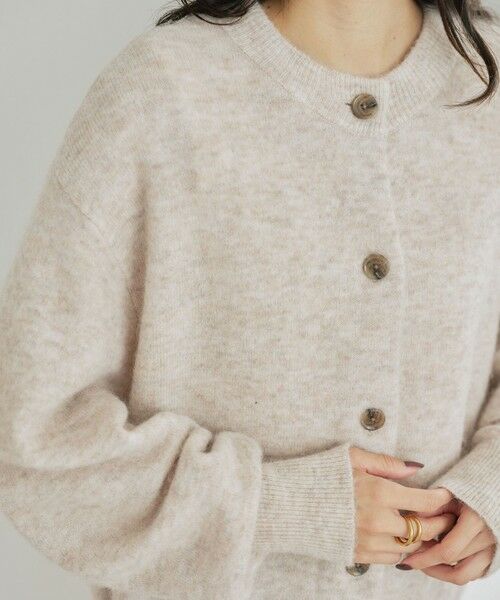 green label relaxing / グリーンレーベル リラクシング カーディガン・ボレロ | アルパカブレンド クルーネック カーディガン | 詳細18