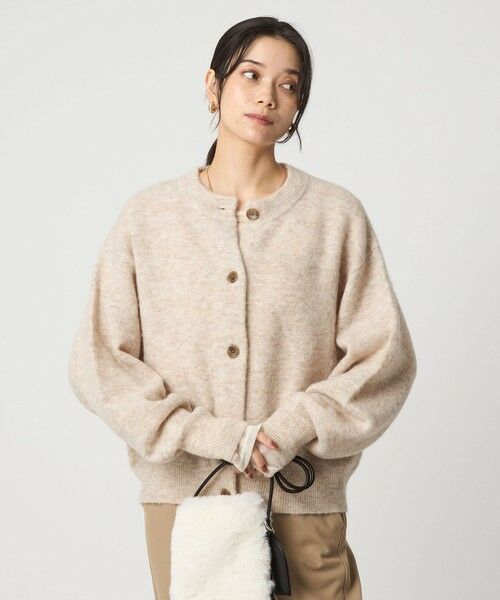 green label relaxing / グリーンレーベル リラクシング カーディガン・ボレロ | アルパカブレンド クルーネック カーディガン | 詳細20